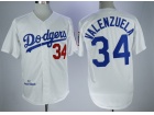 Los Angeles Dodgers #34 Fernando Valenzuela White 1981 Throwback Jersey