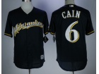 Milwaukee Brewers #6 Lorenzo Cain Blue Cool Base Jerseys