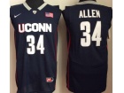 Uconn Huskies #34 Ray Allen Blue College Basketball Jersey