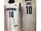 Uconn Huskies #10 Sue Bird White College Basketball Jersey