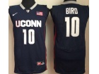 Uconn Huskies #10 Sue Bird Blue College Basketball Jersey