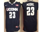 Uconn Huskies #23 Maya Moore Blue College Basketball Jersey