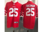 San Francisco 49ers #25 Richard Sherman Red Vapor Untouchable Limited Jersey