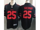 San Francisco 49ers #25 Richard Sherman Black Vapor Untouchable Limited Jersey