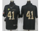 New Orleans Saints #41 Alvin Kamara Anthracite Salute to Service Nike Limited Jerseys