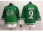 Chicago Blackhawks #2 Duncan Keith Green Hockey Jersey