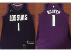 Nike Phoenix Suns #1 Devin Booker Purple City Swingman Jersey