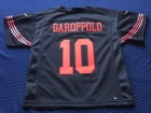 Nike San Francisco 49ers #10 Jimmy Garoppolo Black Toddler Jersey