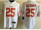 San Francisco 49ers #25 Richard Sherman White Vapor Untouchable Limited Jersey