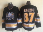 Washington Capitals #37 Olaf Kolzig Black Throwback Jersey