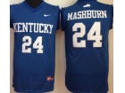 Kentucky Wildcats #24 Jamal Mashburn Blue Jerseys