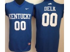 Kentucky Wildcats #00 Tony Delk Blue Jerseys