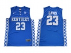 Kentucky Wildcats #23 Anthony Davis Blue College Basketball Jersey