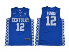 Kentucky Wildcats #12 Karl-Anthony Towns Blue College Basketball Jersey