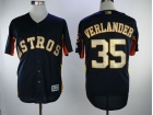 Houston Astros #35 Justin Verlander Blue World Series Champions Gold Program Cool Base Jersey