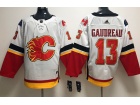 Adidas Calgary Flames #13 Johnny Gaudreau White Hockey Jersey