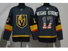 Adidas Vegas Golden Knights #17 Vegas Strong Gray Flag Fashion Jersey