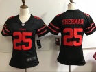 Women Seattle Seahawks #25 Richard Sherman Black Vapor Untouchable Limited Jersey