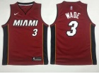 Nike Miami Heat #3 Dwyane Wade Red Swingman Basketball Jerseys