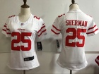 Women Seattle Seahawks #25 Richard Sherman White Vapor Untouchable Limited Jersey