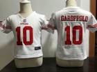 Nike San Francisco 49ers #10 Jimmy Garoppolo White Toddler Jersey