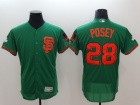 San Francisco Giants #28 Buster Posey Green Flexbase Jersey