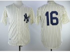 New York Yankees #16 Whitey Ford Cream Throwback Jersey Jersey