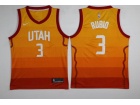 Nike Utah Jazz #3 Ricky Rubio Orange Rainbow City Jersey