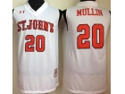 St John's University #20 Chris Mullin White Basketball Jersey