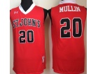 St John's University #20 Chris Mullin Red Basketball Jersey