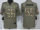 Philadelphia Eagles #55 Brandon Graham Olive Camo Salute To Service Limited Jersey