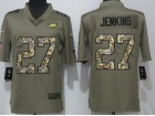 Philadelphia Eagles #27 Malcolm Jenkins Olive Camo Salute To Service Limited Jersey