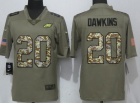 Philadelphia Eagles #20 Brian Dawkins Olive Camo Salute To Service Limited Jersey