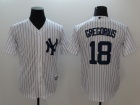 New York Yankees #18 Didi Gregorius White Cool Base Jersey