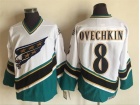 Washington Capitals #8 Alexander Ovechkin White Throwback Jersey