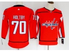 Youth Adidas Washington Capitals #70 Braden Holtby Red Hockey Jersey