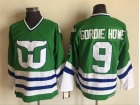 Hartford Whalers #9 Gordie Howe Green Hockey Jersey