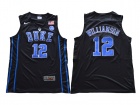 Duke Blue Devils #12 Zion Williamson Black College Basketball Jersey