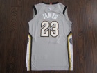 Nike Cleveland Cavaliers #23 LeBron James Gray City Player Basketball Jersey 