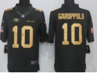 San Francisco 49ers #10 Jimmy Garoppolo Gold Anthracite Salute to Service Limited Football Jersey