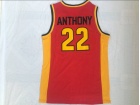 Oak Hill #22 Carmelo Anthony Red Basketball Jersey