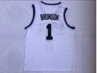 Villanova University #1 Jalen Brunson White Basketball Jersey