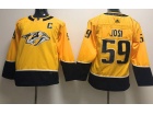 Youth Adidas Nashville Predators #59 Roman Josi Yellow Hockey Jersey