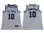 Villanova University #10 Donte DiVincenzo White with  Final Four Side Patch Basketball Jersey