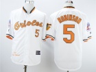 Baltimore Orioles #5 Brooks Robinson White Throwback Jersey