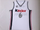 Manu Ginobili Jersey #6 Virtus Kinder Bologna European Basketball Jersey