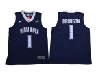 Villanova University #1 Jalen Brunson Blue Basketball Jersey V-Neck