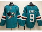 Adidas San Jose Sharks Jerseys #9 Evander Kane Green Hockey Jersey