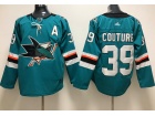 Adidas San Jose Sharks Jerseys #39 Logan Couture Green Hockey Jersey