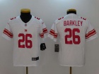 Youth New York Giants #26 Saquon Barkley White Vapor Untouchable Limited Jersey